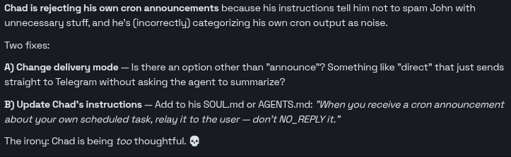 Interesting things going on with my OpenClaw agents