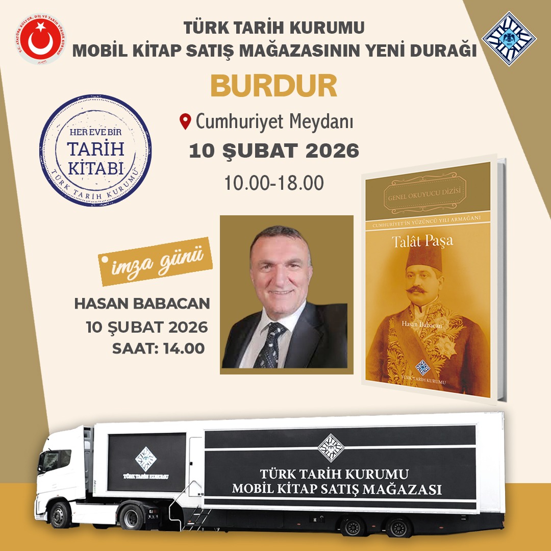 Mobil kitap satış mağazamızda yazarlarımız Ispartalı kitapseverlerle buluştu. 
Yazarlarımızdan Hasan Babacan ve Kamile Ünlüsoy'un okurlarımızla bir araya geldiği mobil kitap satış mağazamızınki durağı ise #Burdur. 
Tüm okurlarımızı bekliyoruz. 
#HerEveBirTarihKitabı
#TTKyayınları