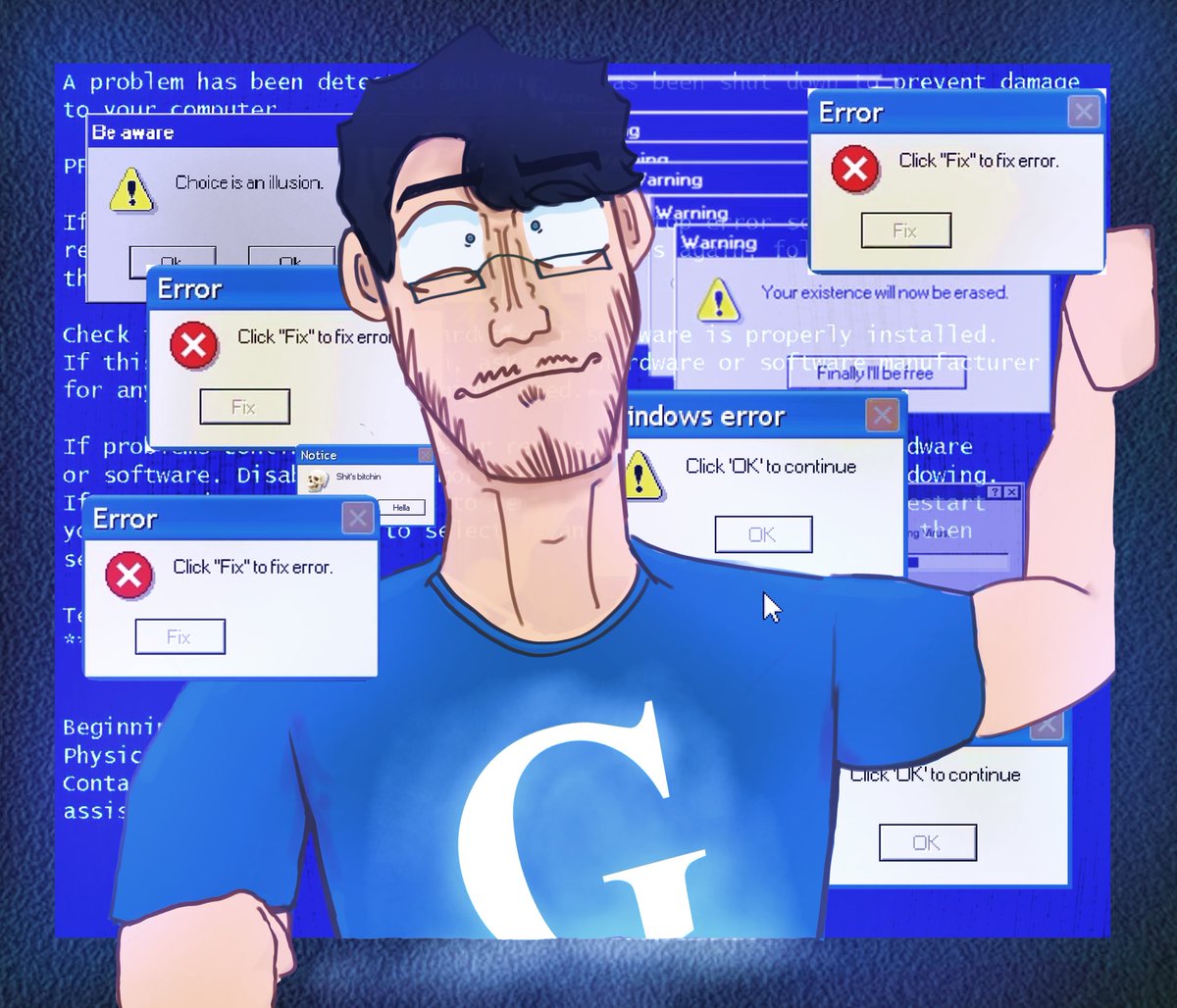 guess who’s back with another redraw, it’s me.

#googleplier #markiplier #markiplierfanart #marktwt