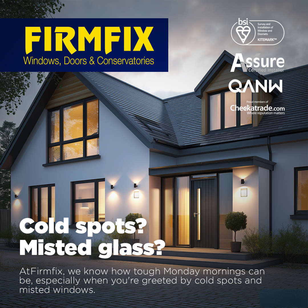 ❄️ Cold spots? Misted glass?
Firmfix installs double-glazed windows &amp; doors to lock in warmth.

📞 01684 296603 | 🌐 firmfix.co.uk