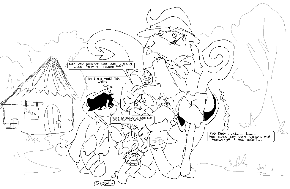 going shopping!

small comic i made a while ago and never finished...
#art #OC #ocart