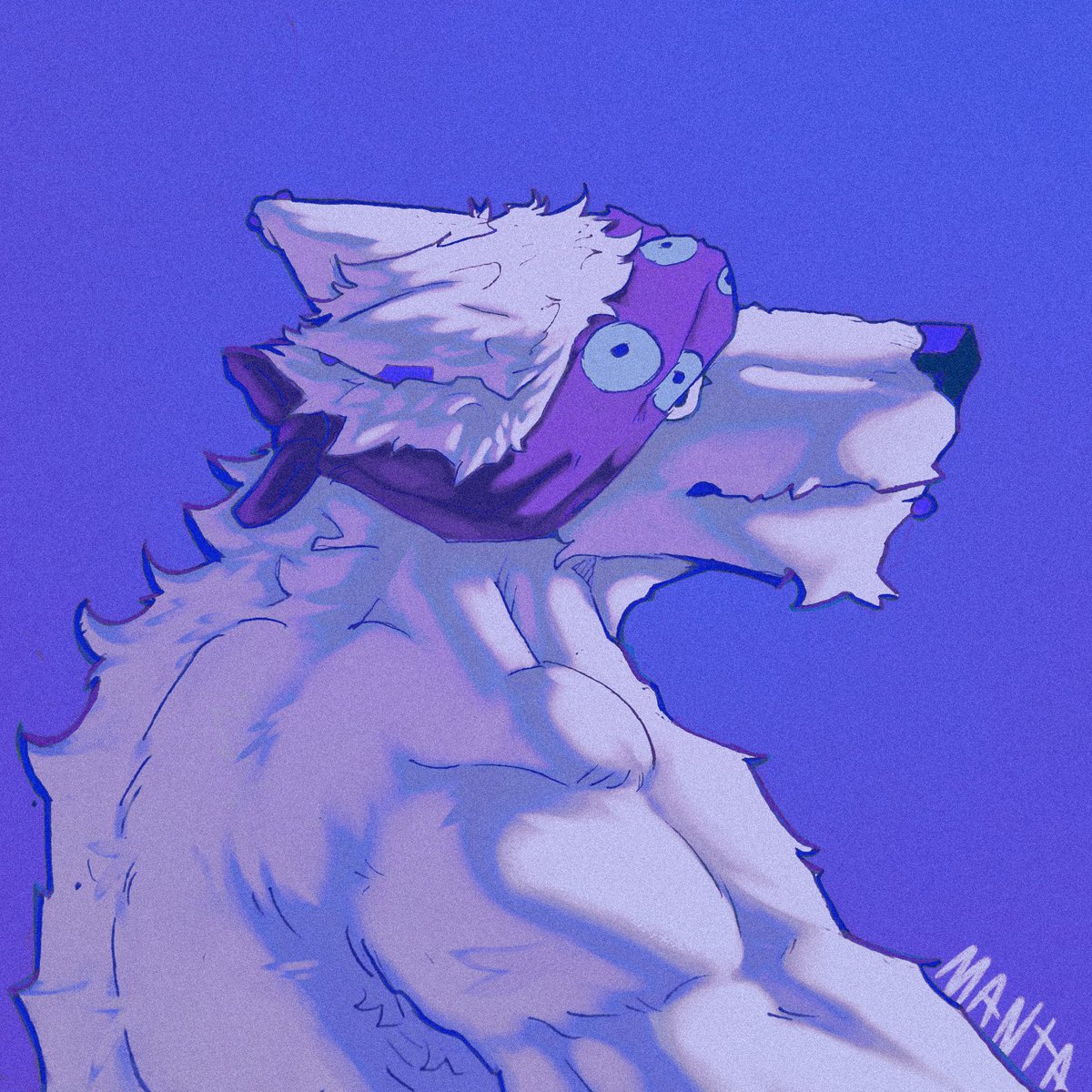 Ojos cubiertos 
#furry #furryart #furrybara #furrywolf