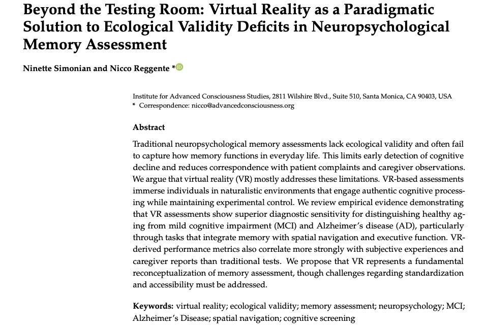 Institute for Advanced Consciousness Studies tweet media