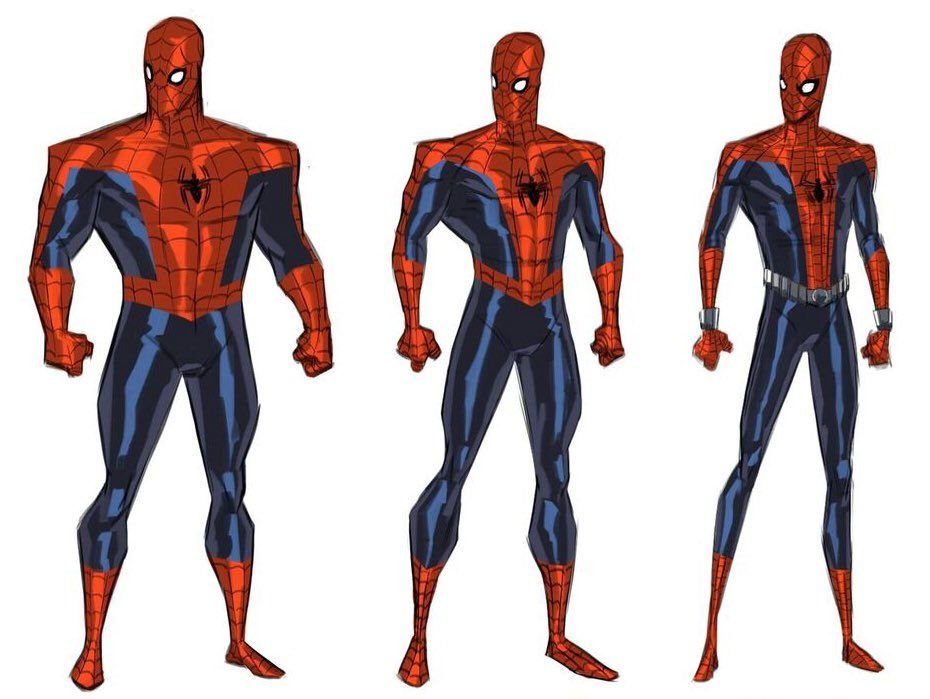 Honestly I wish Peter was even bigger in these movies, coulda given him a mr. incredible type build where he's hefty and wide but still powerful looking