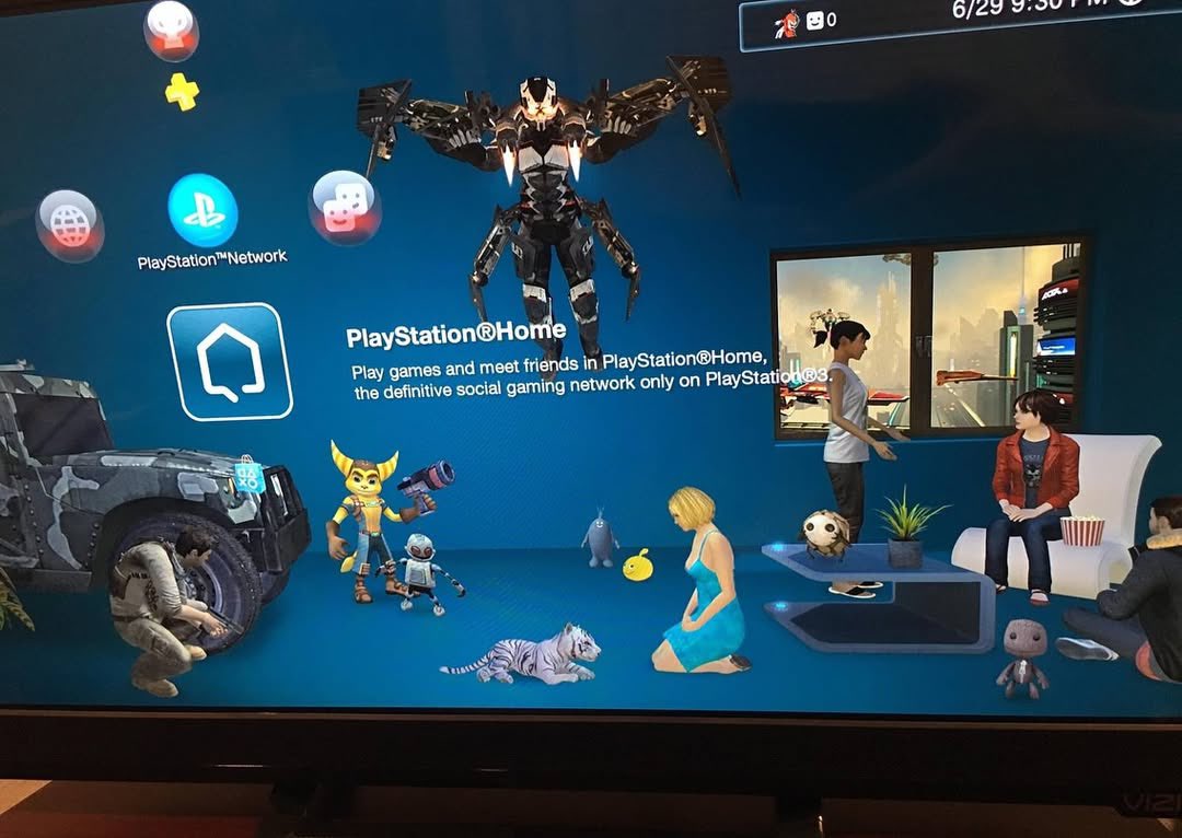 de3dsoul's tweet image. PlayStation Home (2008)