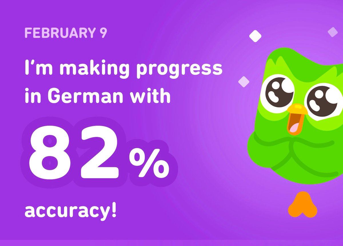 TentWitchCaz's tweet photo. #Duolingo
#DuolingoGerman 
#LearningGerman
#Multilingual 
.
There is nothing wrong with celebrating my little wins 😄🎉🎉 https://t.co/oqTrgBgSzm