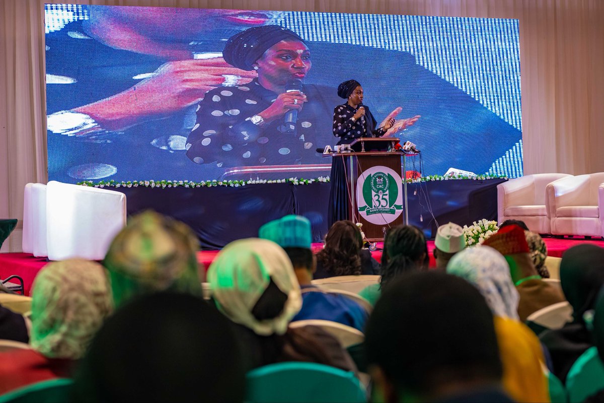 TheZubaidaUmar's tweet photo. I joined the management and staff of Corporate Affairs Commission to commemorate the Commision’s 35th anniversary in Abuja earlier today.

CAC has evolved over the years to become a key bedrock of Nigeria’s business ecosystem. It has earned its strong reputation and global recognition through innovation, dedication and sustained reforms.

I commend the Registrar-General, Husaini Magaji, SAN, for his transformative leadership and celebrate the staff of the commission on the successes recorded over the years.