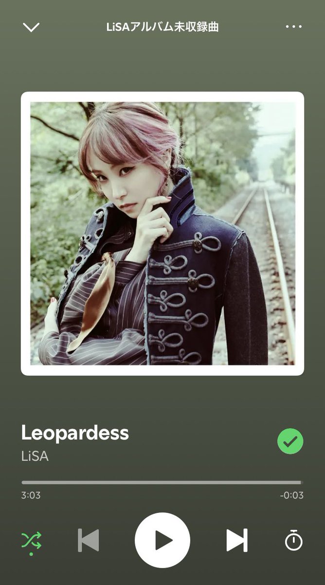 PnNljuTB9bLHgJv's tweet photo. おはようございます☀🤗
今朝のお目覚めの1曲はLiSAさんの「♪Leopardess」
今日も一日よろしくお願いします🙇♂️
今日もいい日だっ✌️
#Spotify
#LiSA #Leopardess
#LiSAッ子さんと繋がりたい https://t.co/vnvVjhvYwE