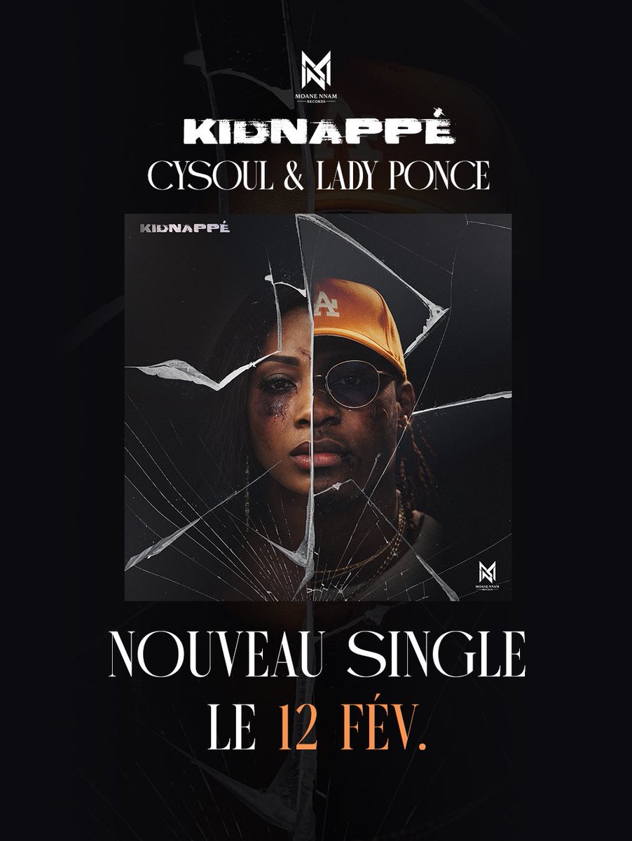 “Kidnappé” Cysoul ✕ Lady Ponce
Disponible le 12 février ❤️‍🩹
🎨🖌️<a href="/alakaoloko/">AO 🔌 BACKEUR EN CHEF 🇨🇲</a> 

©️ 2026, Moane Nnam Records.
