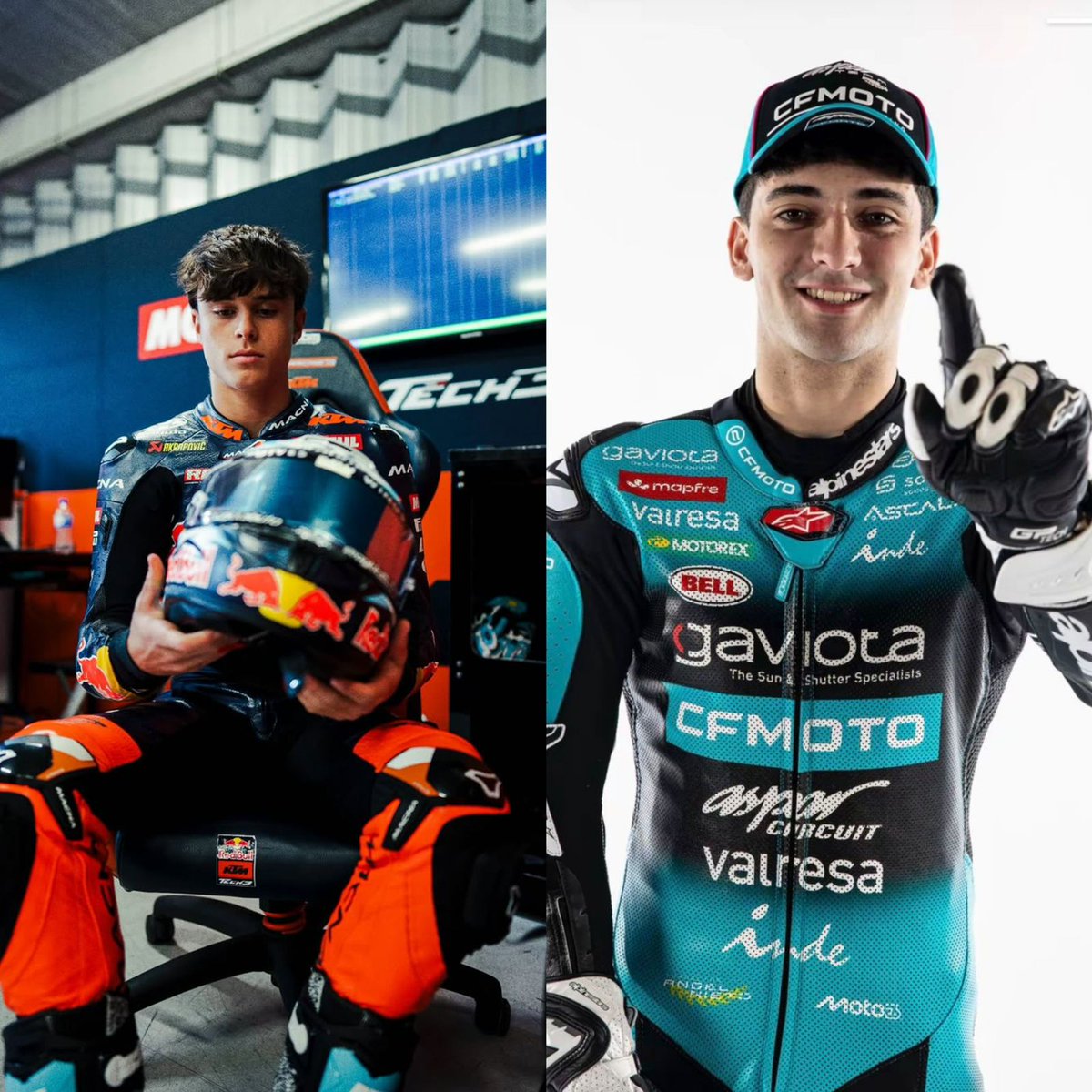 PERRONE - MORELLI 2026 Primer test oficial para los representantes argentinos en el circuito de Portimao, “El Gladiador” Marco Morelli luciendo la ropa de su nuevo equipo Aspar Team y “El Coyote”