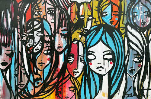 A gathering of ancestors, or many facets of one?

A collective memory where past versions of the self and the influences of others merge into one chaotic and unified whole..

A mosaic of the soul by <a href="/sabet/">sabet</a> 

Together with a common goal?

<a href="/batsoupyum/">batsoupyum</a> may think so..

It's his..