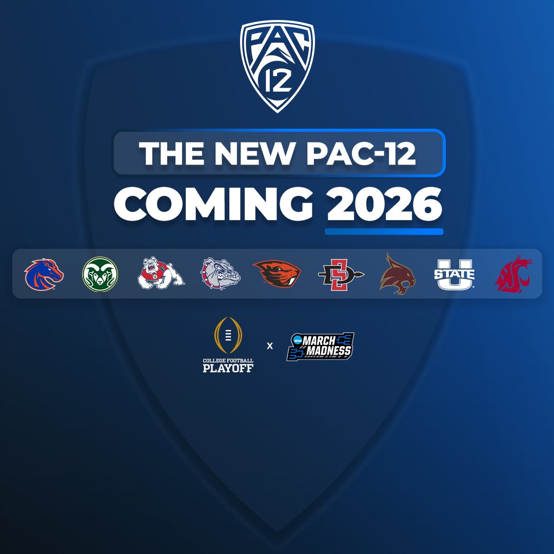 pac12's tweet photo. Awesome to see a Western NFL champ crowned in a Super Bowl on the Best Coast! 👏

Also awesome that the NEXT football played will include the NEW PAC-12!. 

2026 CFB can't come soon enough. 🤩

#BackThePac