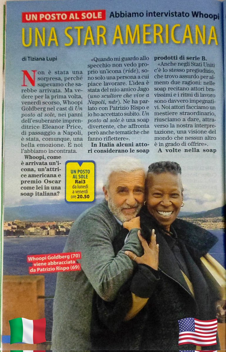 Lady_Pirate's tweet photo. PS-Visto che ho citato #UnPostoAlSole, complimenti alla sua longevità!
La #soap è arrivata alla 30° ed. (6500 ep. festeggiati a luglio di 2 anni fa) e hanno pure #gueststar 🔝 come #WhoopiGoldberg; un bell'esempio di serialità italiana, chapeau!🌻🩵🌅🎂🎈🫧🎉 #upas #Rai3 #RaiPlay https://t.co/pevRoElis8