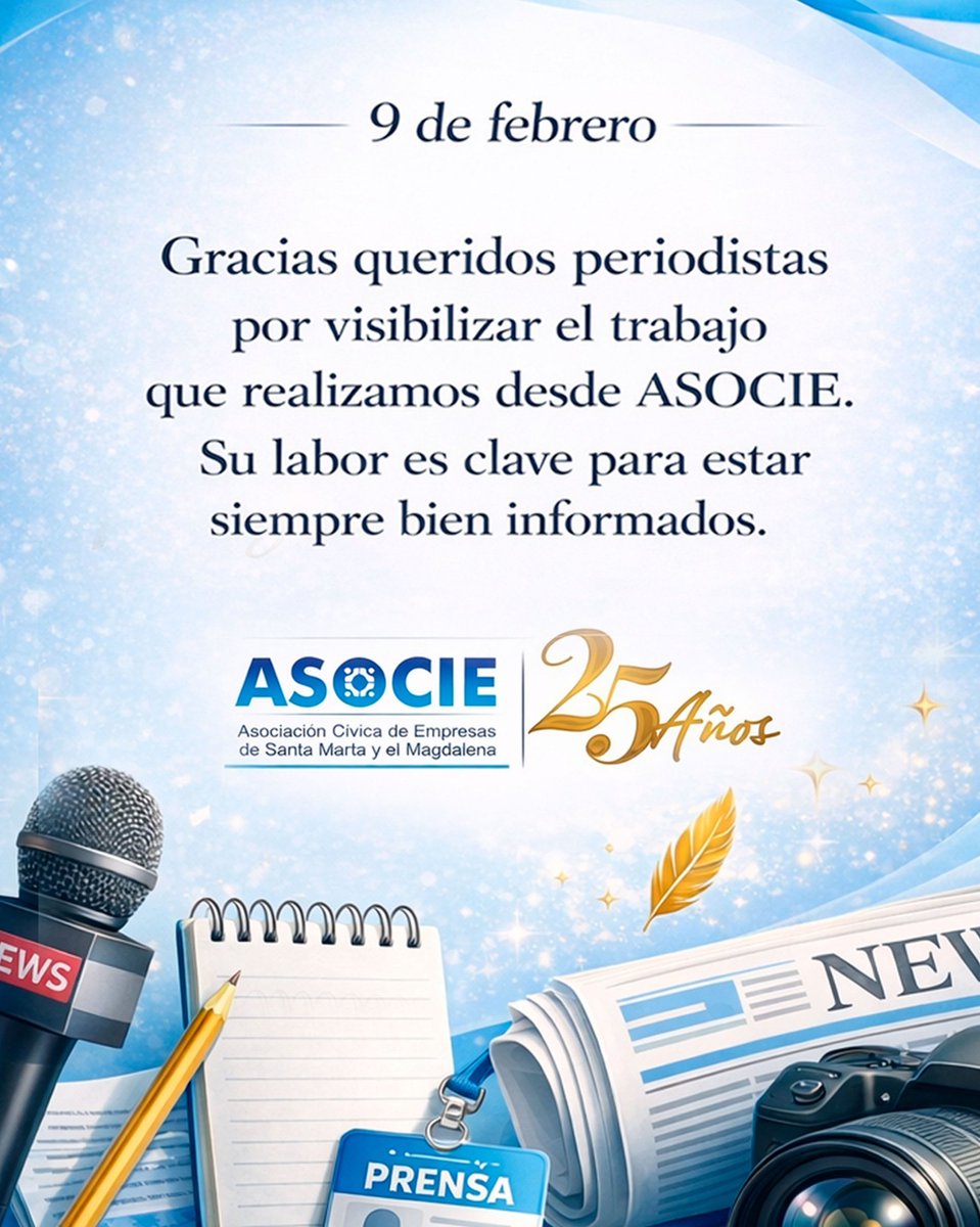 ¡Feliz día queridos periodistas! Nuestro reconocimiento a su gran valor 👏
#DiaDelPeriodista
#CompromisoInformativo