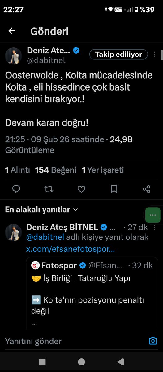 Penaltı için ortalıkta gezip sağa dola salça olan TURUNCULU takım taraftarı. Şişşşşt <a href="/GalatasaraySK/">Galatasaray SK</a> baksana buraya...

#FBvGEN