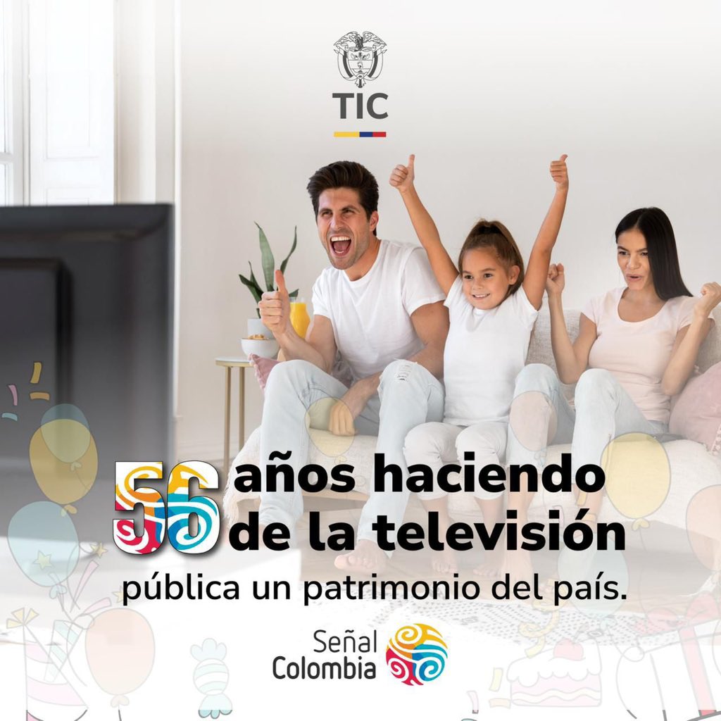 mariaclondono's tweet photo. Hoy celebramos 56 años de @SenalColombia Colombia, uno de nuestros canales más antiguo del país y uno de los pilares de la televisión pública. Más de cinco décadas acompañando a generaciones con contenidos educativos, culturales y de interés público. Felicitaciones 🎈 https://t.co/ziBZWPA546