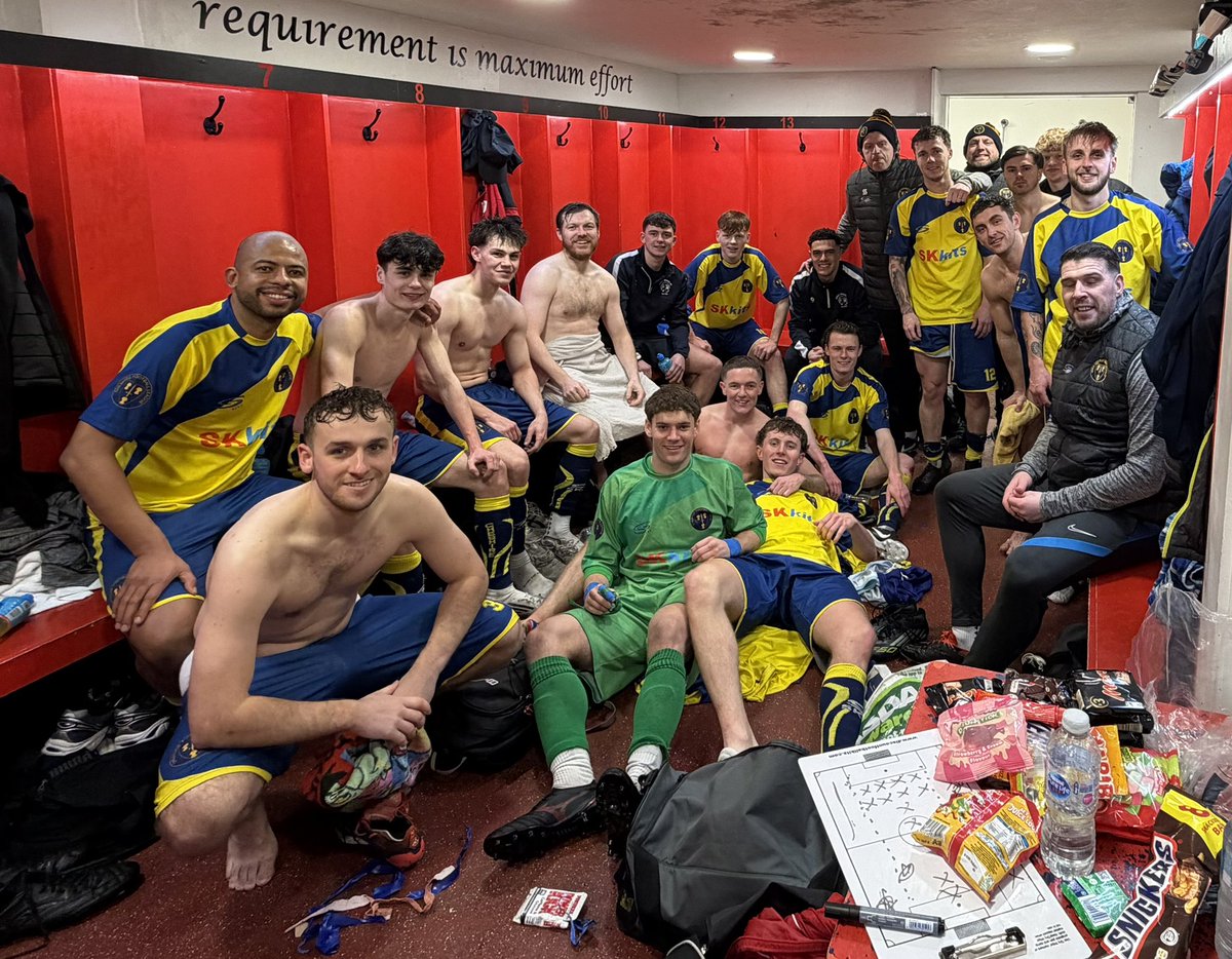 🏆DARE TO DREAM - QTR FINAL🏆

Our quarter final tie against the West Yorkshire League will be as follows:

🏟️Knaresborough Town

🗓️ Sat 28 February

🕜 1500hrs