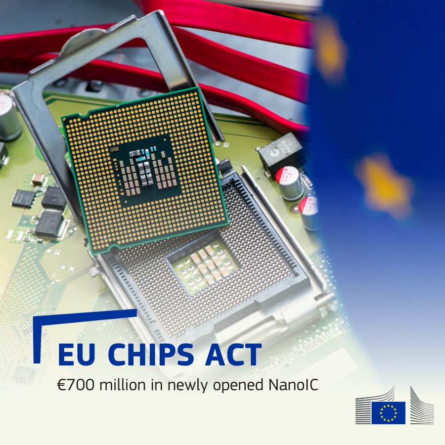 AiYouNeedEn's tweet photo. The EU launched NanoIC at IMEC Leuven, its largest Chips Act pilot line. Backed by €700M &amp; ASML tech, it pioneers sub-2nm chips, securing Europe's lead in AI, 6G &amp; autonomous tech.
https://t.co/12GoyTAZei https://t.co/WvXSkYD2gF