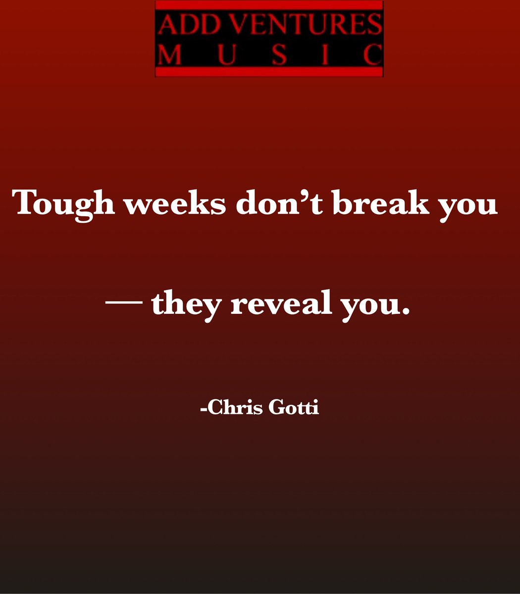 Pressure don’t create character — it exposes it.
When life hits hard, you either fold or level up.
These moments show you what you’re really made of. 💯
Keep pushing. It’s revealing season.

#AddVenturesMusic #MotivationMonday #BossTalk #KeepPushing #BuiltDifferent