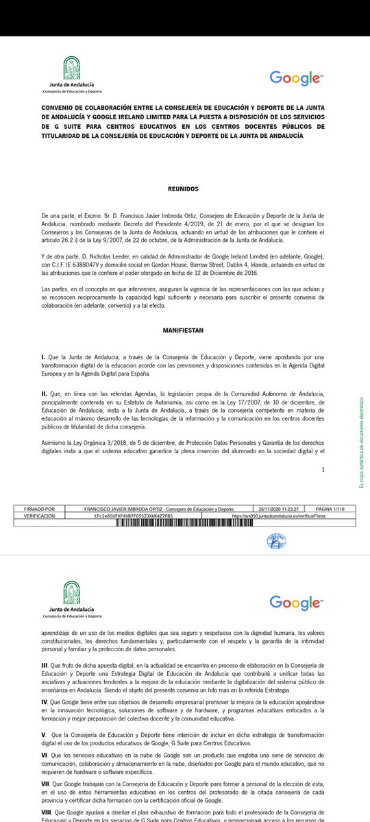 abarreda1965's tweet image. La bomba 💣 del gobierno de @JuanMa_Moreno es nuclear. Una multinacional tiene datos de más de 738.502 menores andaluces. Los ciudadanos no son conscientes del poder ilimitado que se le ha entregado a Google con sus hijos. Esto exige dimisiones y luego al juzgado.