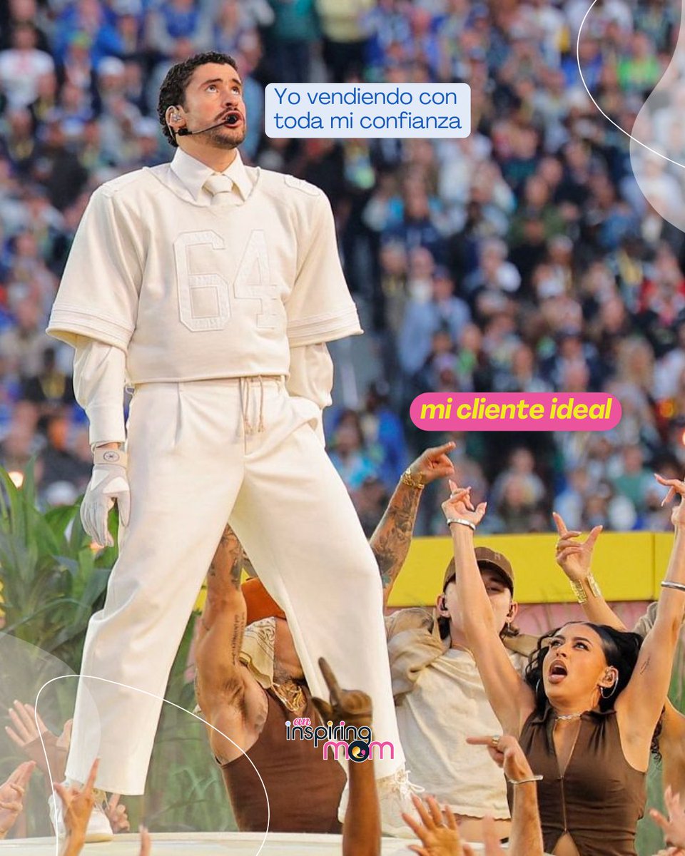 AnInspiringMom's tweet photo. ¿Cuáles lecciones te dejó a ti el Super Bowl? ¡Fue maravilloso! 💖 Siempre se la botan en este espacio. #badbunnysuperbowl https://t.co/29t12t05Xw