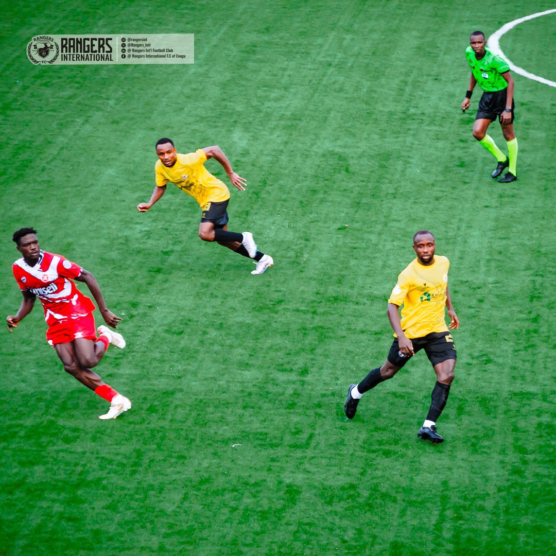 Rangers_Intl's tweet photo. A game of grit, rain, and resolve. 🌧️
Relive the moments.
Yesterday’s battle in frames.
#RangersInternational #NeverSayDie #NPFL #MatchdayRecap https://t.co/YrCeSCe3vV