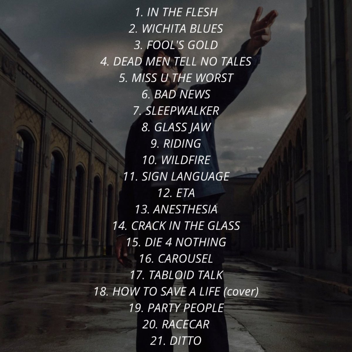 everyday_aries's tweet image. GLASS JAW WORLD TOUR SETLIST