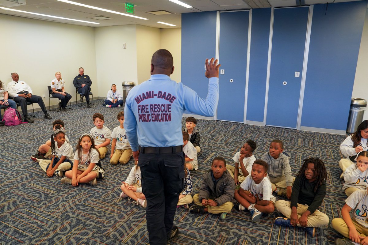 MiamiDadeFire's tweet photo. Miami-Dade Fire Rescue (#MDFR) was proud to join @JacksonHealth’s Miami Burn Center and other local fire departments today at the 38th Annual Children’s Fire Safety Festival.

Held in recognition of National Burn Awareness Week, the event provided kindergarten through third-grade students with essential, age-appropriate fire and burn safety education.

The MDFR Community Affairs team engaged participants by teaching how to properly dial 9-1-1 during an emergency and reinforcing basic fire safety information, including the importance of having working smoke alarms.