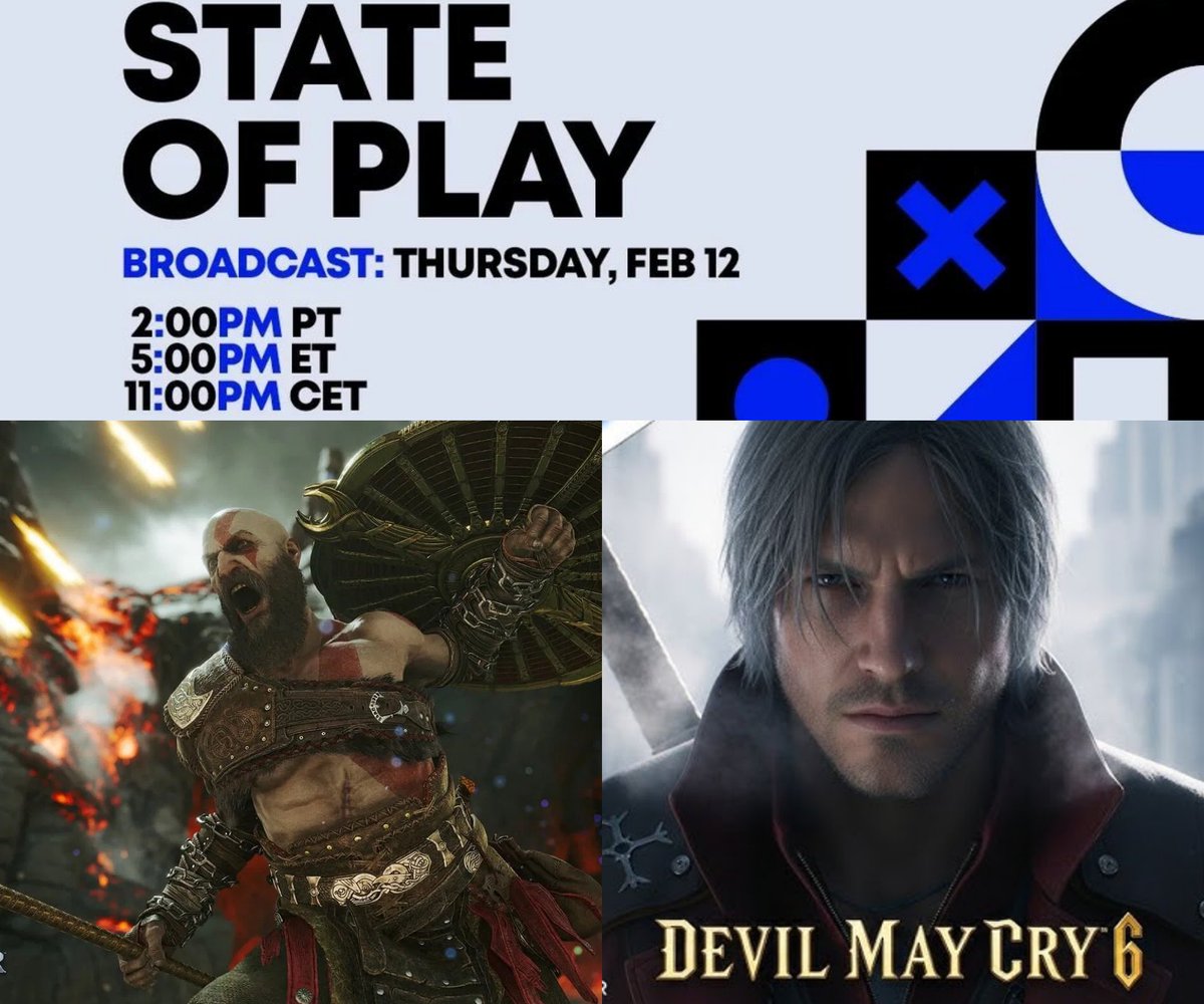 El_Locon_Gamer's tweet photo. Lo que más resuena del STATE OF PLAY es el nuevo DEVIL MAY CRY 6 y el nuevo GOD OF WAR 2.5D Metroidvania. https://t.co/qhpEPjkvRI