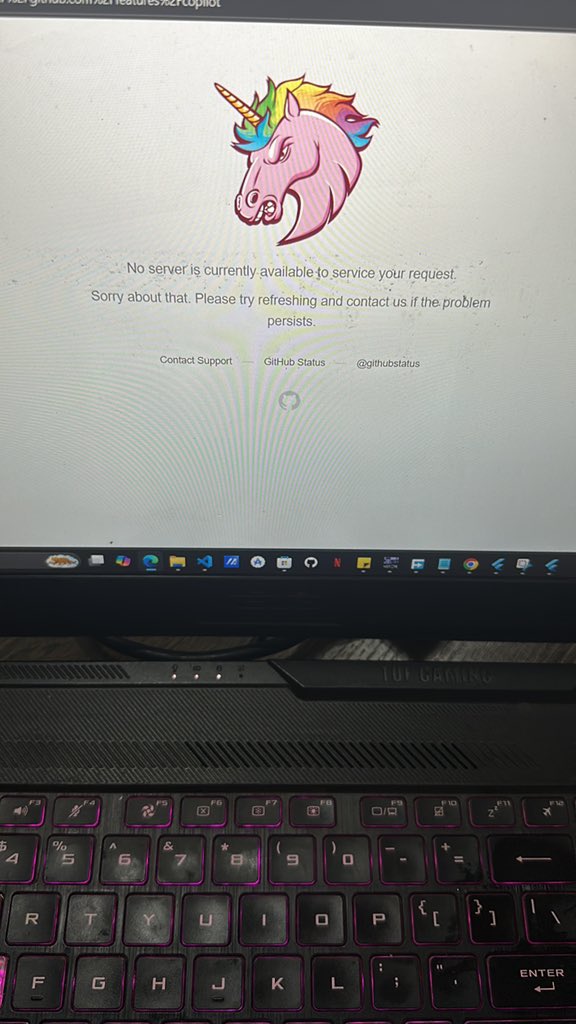 GitHub is down, just the wrongest time to happen…😭😭😭