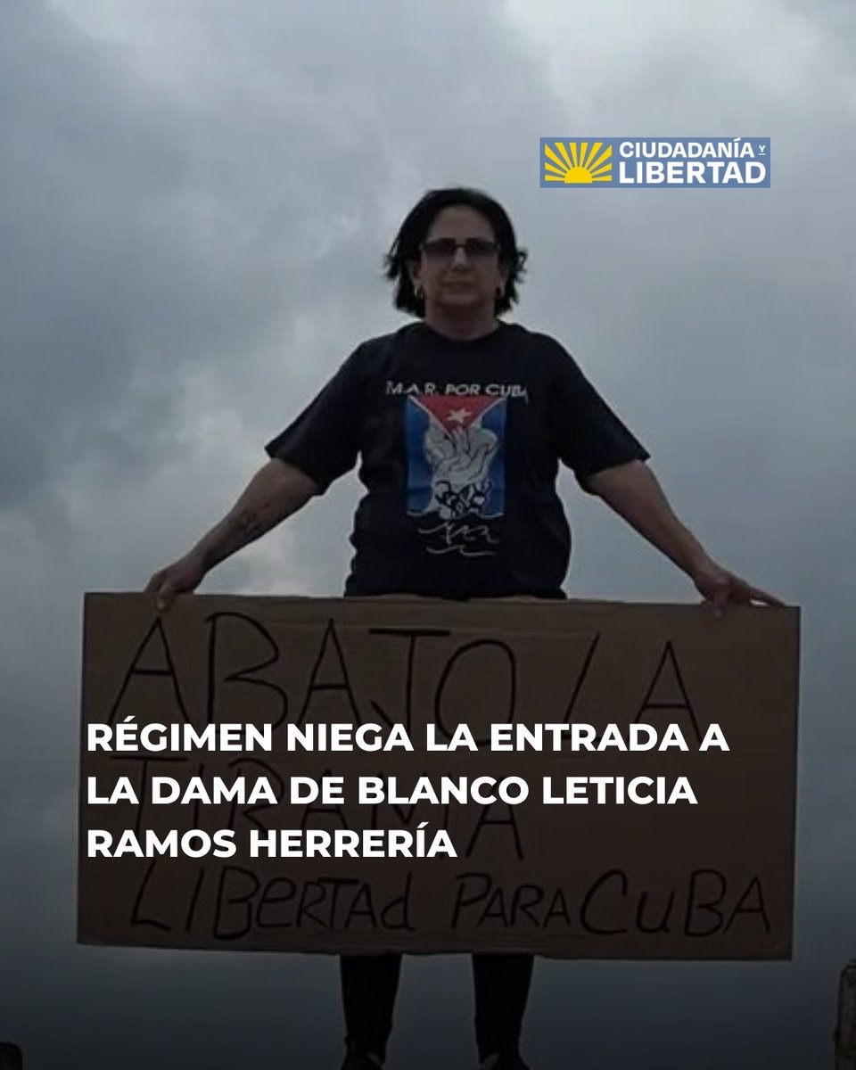 📢Régimen cubano niega la entrada a Leticia Ramos y la obliga a regresar a Miami

El régimen cubano volvió a utilizar el control migratorio como mecanismo de castigo político. Este lunes, la opositora y Dama de Blanco Leticia Ramos Herrería fue impedida de entrar a su propio país