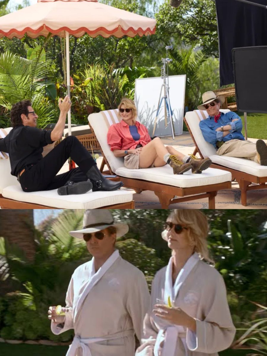 JurassicSouls's tweet image. Listening to @JurassicParkPod  talk about the Jurassic Park Xfinity commercial and more! It sure was fun seeing our three Og Heroes back together! 💕🦖

If you love Jurassic you gotta check this podcast out 🫶