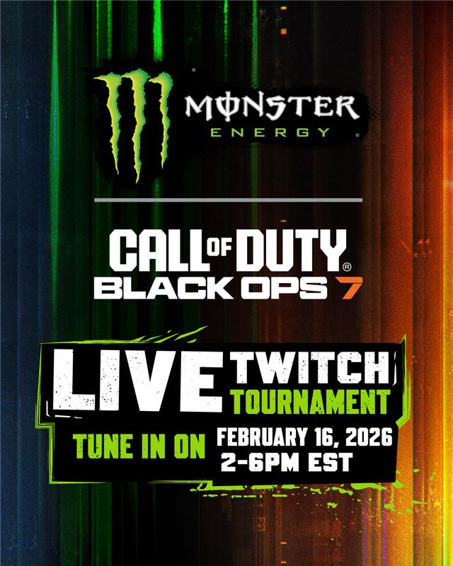MonsterGaming's tweet photo. Beat the Beast is back! Come take on our Pros and have the chance to win various prizes, including Black Ops 7 in-game rewards!

Join the Monster Energy Discord to stay updated on signups and get ready to compete on Feb 16th from 2–6 PM EST! https://t.co/dfQ4YwW2HD