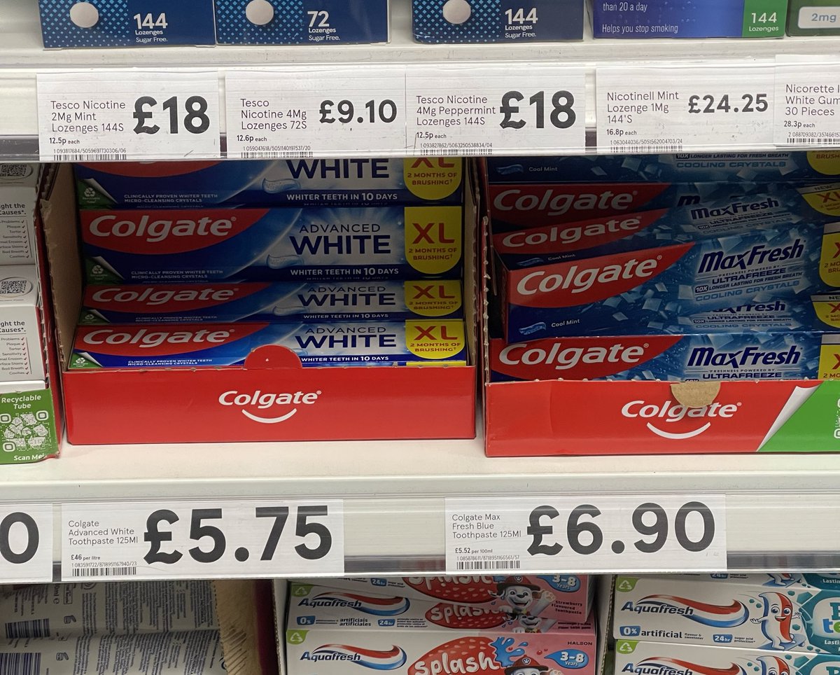 HalimaNyomi's tweet image. Went to the local Tesco’s to pick up some toothpaste.

What the actual fuck is this?