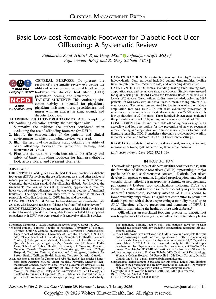 Advances in Skin & Wound Care tweet media