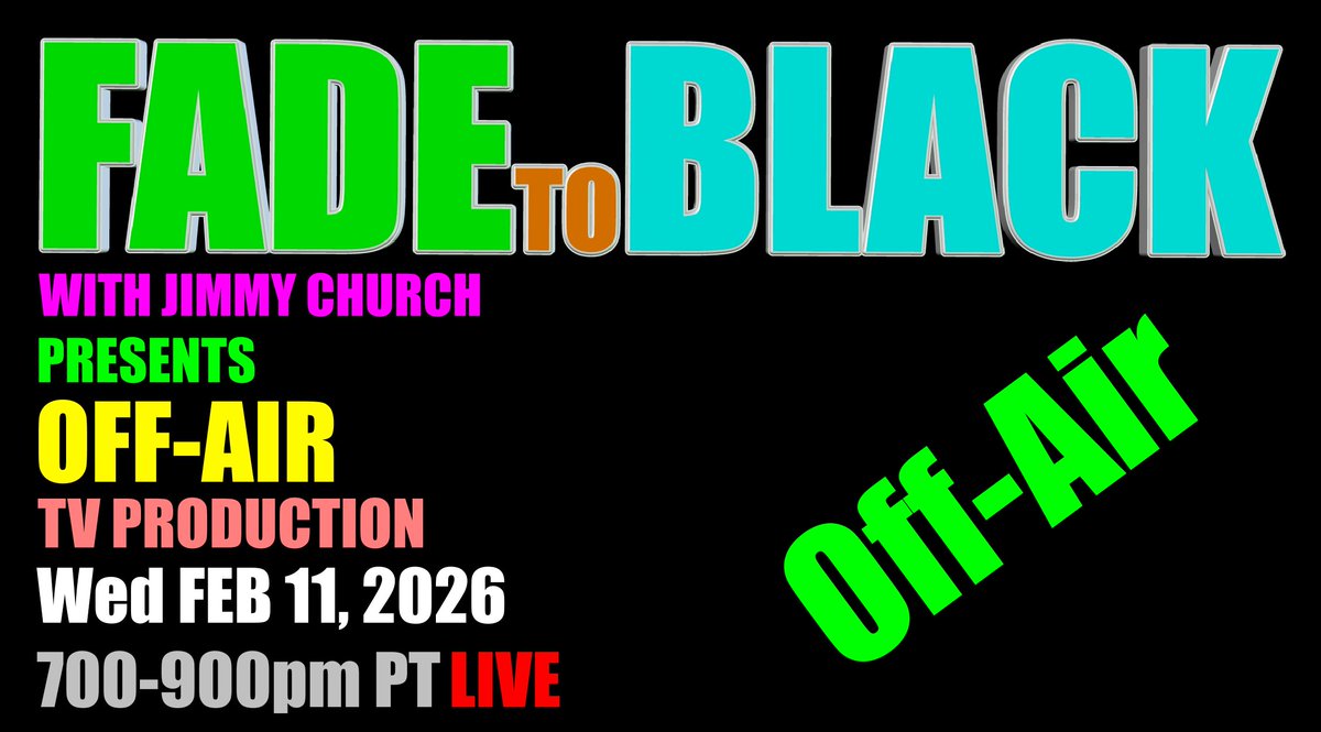 JChurchRadio's tweet image. This Week on FADE to BLACK:

Mon: Mark Anthony
 The Afterlife Frequency
Tue: Off-Air
 TV Production
Wed: Off-Air
 TV Production
Thu: Off-Air
 TV Production

#f2b #media #ufo #breakingufo
#disclosure #conspiracy #radio
