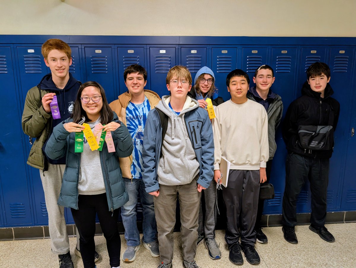 GranvilleEVSD's tweet photo. 🏅 The GHS Science Olympiad team competed at the Solon Invitational, one of the most competitive invitationals in the country. Congratulations to our Events Placements! The team is back in action next on February 21. Best of luck, go Blue Aces! #PortraitOfAGraduate https://t.co/FEa8Zgd9gV