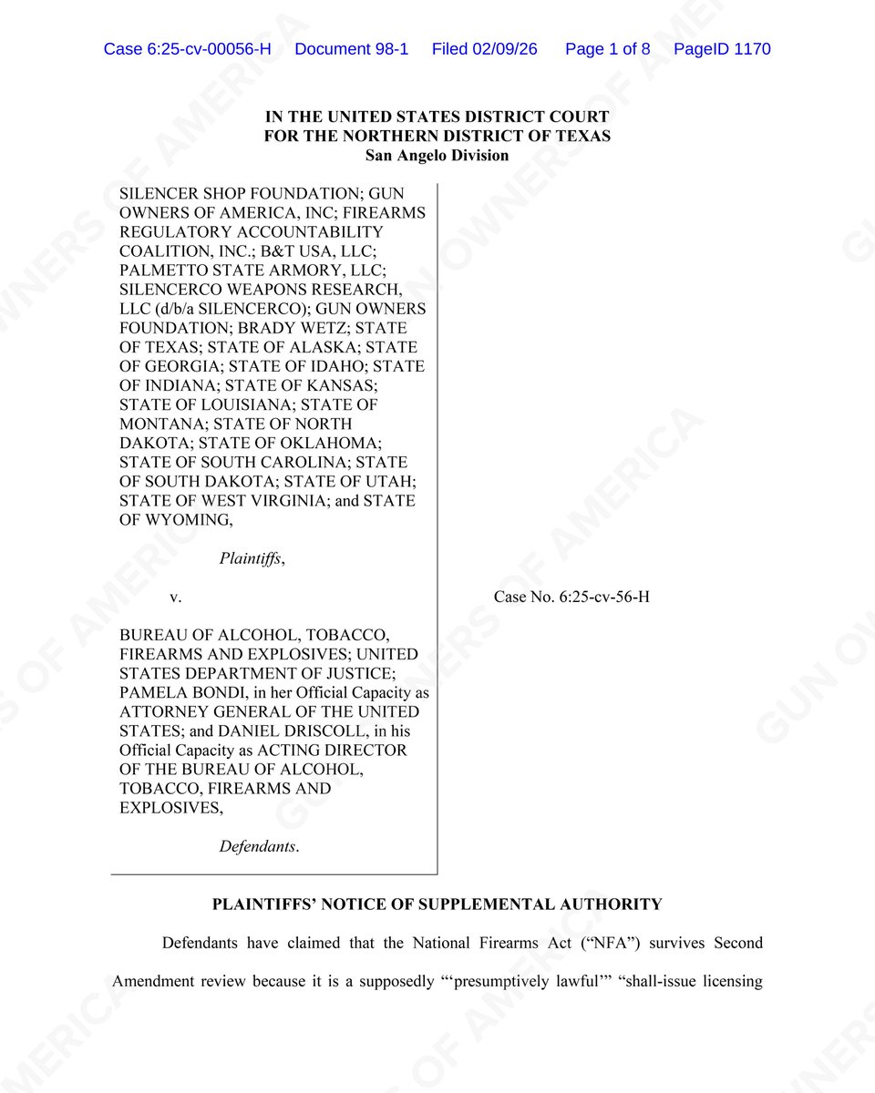 Gun Owners Foundation tweet media