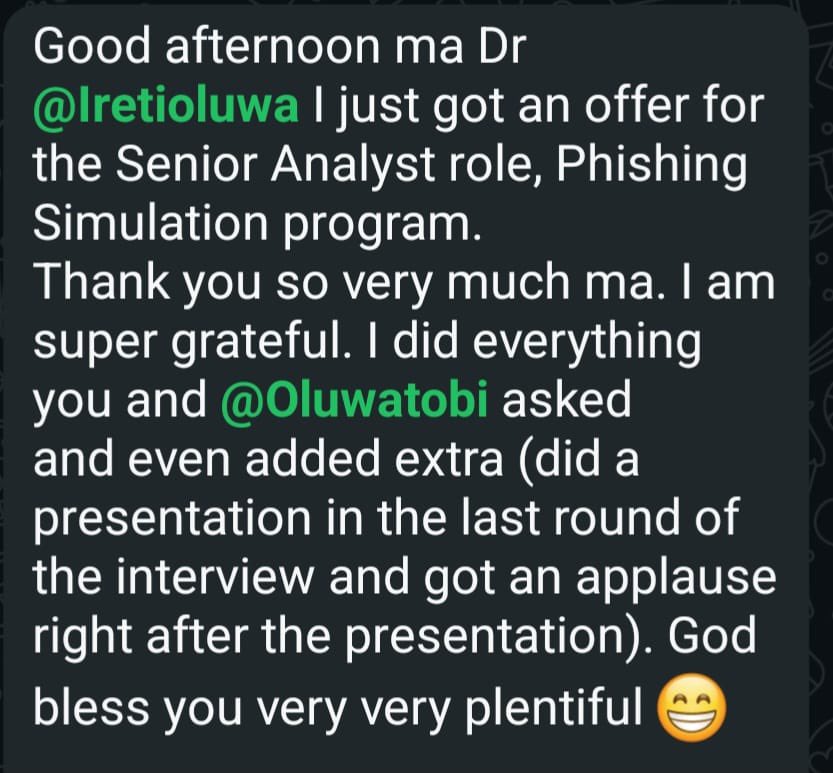 Dr Iretioluwa Akerele tweet media