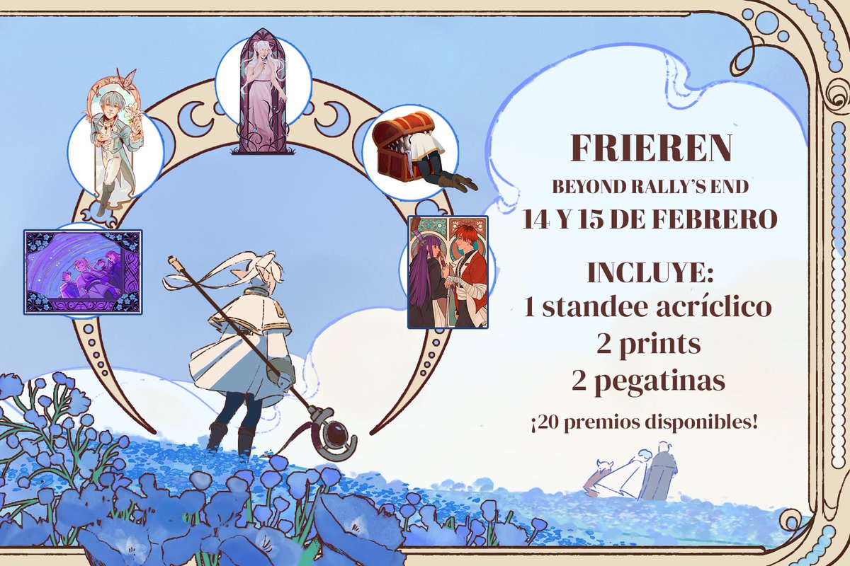🌸Frieren Stamp Rally🌸

¡Reúne flores para Frieren los próximos 14 y 15 de febrero en la próxima Japan Weekend de Madrid! 

🌷Por una compra igual o superior a 4 euros a cada participante, podrás ganar un premio especial ✨

🌷Premio limitado a los primeros 20 participantes