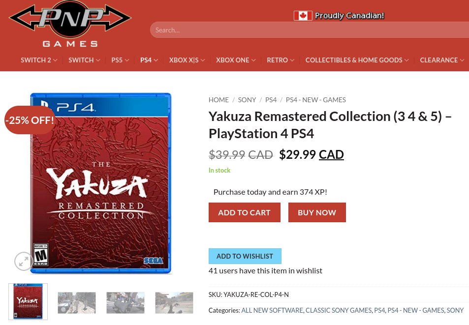 DoesItPlay1's tweet image. With early reviews for Yakuza Kiwami 3 not looking all that charming, we'd like to remind you that the Yakuza 3 remaster is still widely available in the PS4 collection at these ref links:
PnP: bit.ly/4qvkqjM
VGP: videogamesplus.ca/qvwfez
PlayAsia: play-asia.com/search/yakuza?…