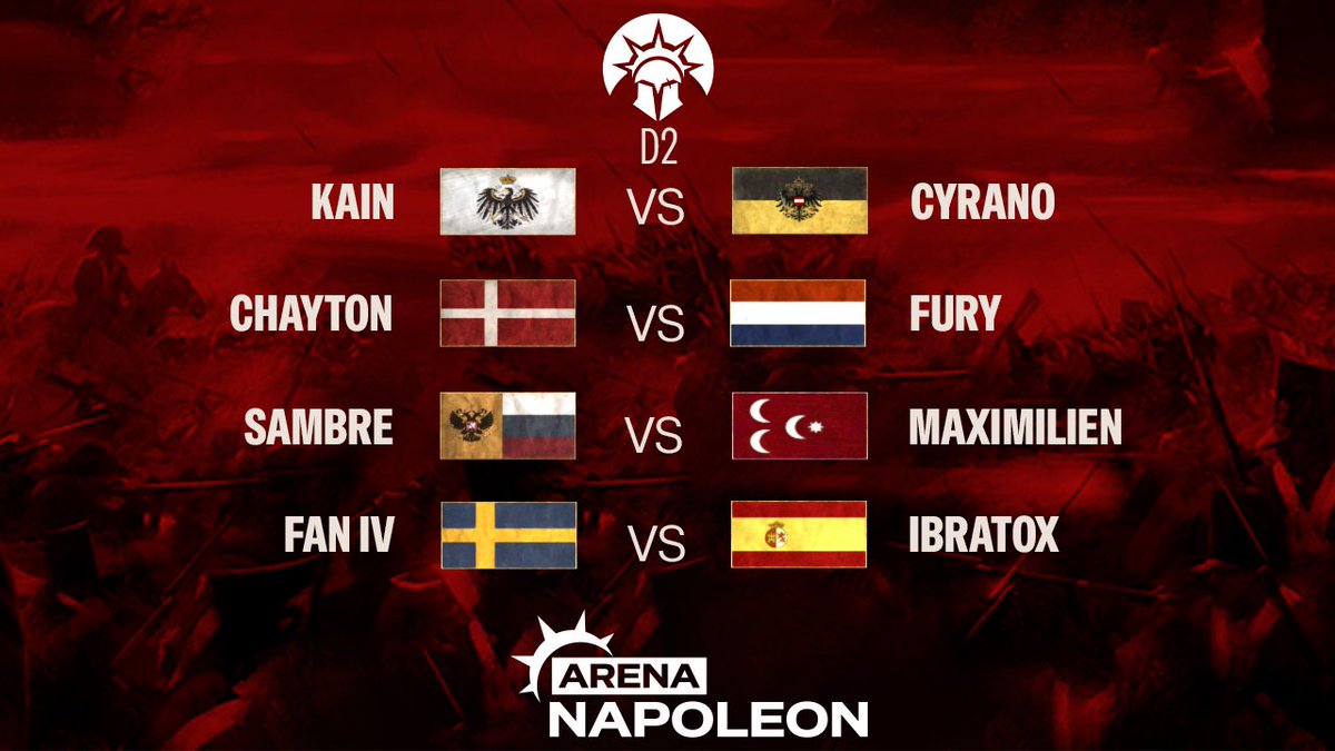 SigiArena's tweet photo. Let's go pour 7 Matchs ! #totalwarnapoleon
Castés par Iron &amp; Filus | Sigieron à la régie ! https://t.co/4nirILULiC