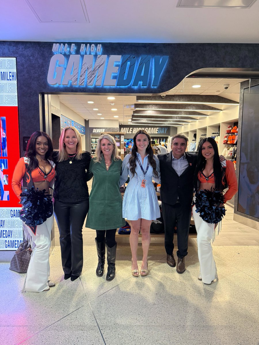 catalystdenver's tweet photo. Mile High Game Day is officially open at @DENAirport! 🎉 Our team handles the digital signage for this Denver sports retail store, and last week’s Grand Opening was one for the books. Grab your gear at Concourse B, gates 31 &amp; 45!

#grandopening #MileHighGameDay #DENAirport https://t.co/bwSUBzdD1L