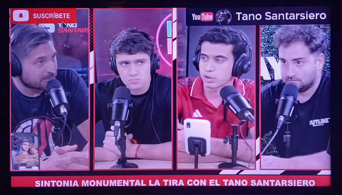 Saludos <a href="/TanoSantarsiero/">Tano Santarsiero</a> #Comodoro presente,todavía caliente vuelvo a mirar <a href="/SintoniaMok/">📻 Sintonía Monumental🎙</a> después de una semana de ausencia,la típica mesa LGBT de los lunes <a href="/ValenTami1/">Valen Tami</a> ,Paulo Filipini ? e Ivancito y su peinado loco,siempre del lado Santarsiero de la vida