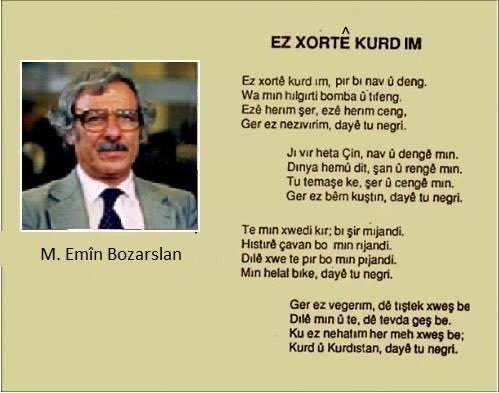 Sersaxi

Lêkolîner, nivîskar û wergêrê ziman û edebiyata Kurdî, rewşenbîr û welatparêzê hêja Mehmet Emin Bozarslan li sirgûniyê koça dawî kiriye.
Rehma Xwedê lê be û cihê wî buhuşt be. Serê malbatê û miletê Kurd û hezkiriyên wê sax be.

Bi minnet û rêzdarî…