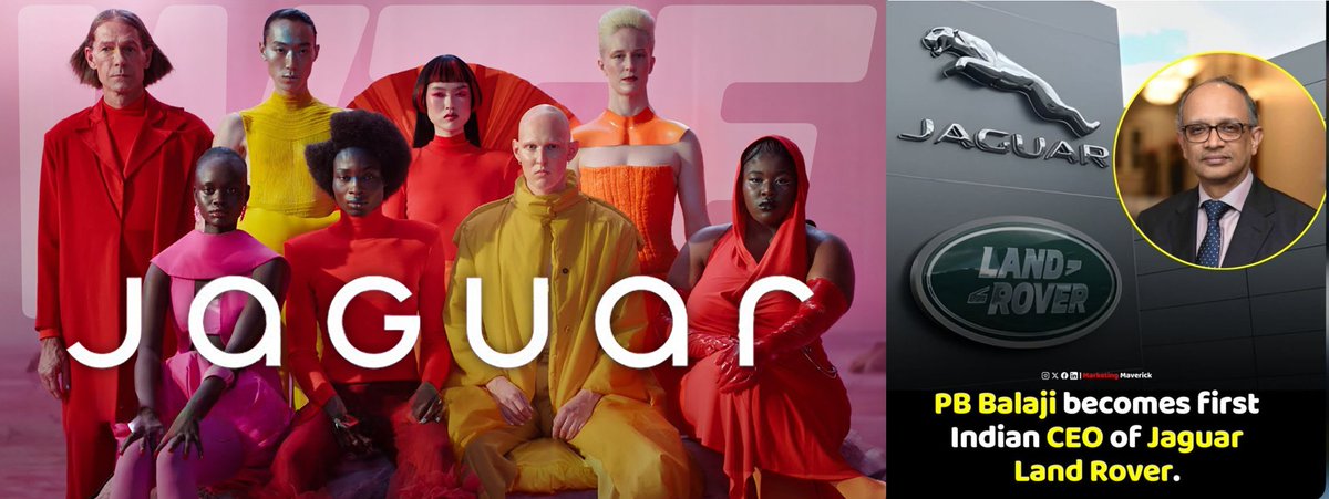 DiggingInTheDi1's tweet image. In late 2024 Jaguar was selling about 1950 cars a month in Europe

They get an Indian CEO and a few months later that number went down to 50, a 97.5% drop

They have a reverse Midas touch where everything they touch turns to shit