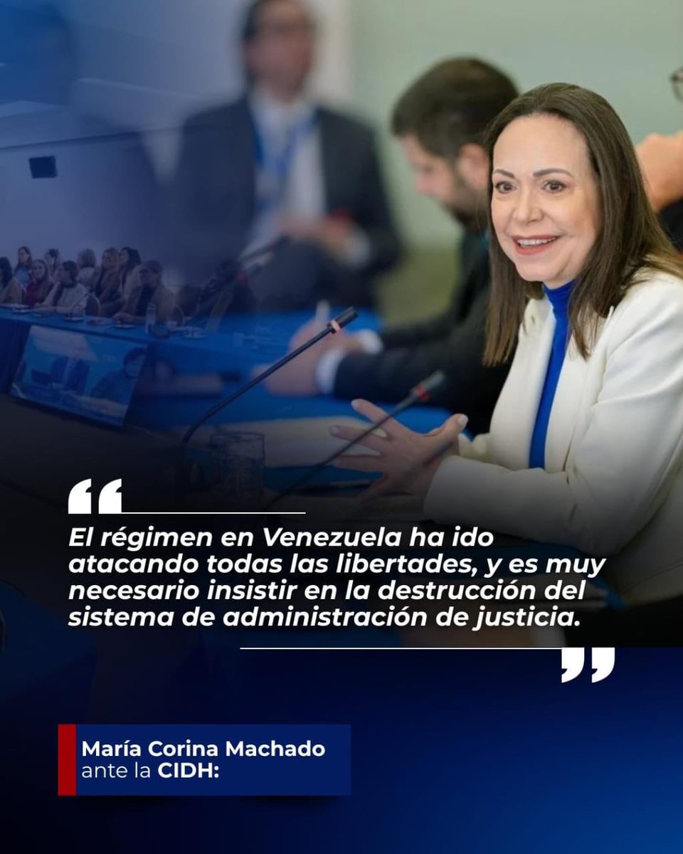 ReporteYa's tweet photo. #9Feb #EnFrases #MariaCorina
@VenEsVenezuela: María Corina Machado en la #CDIH https://t.co/e18Bio112Q