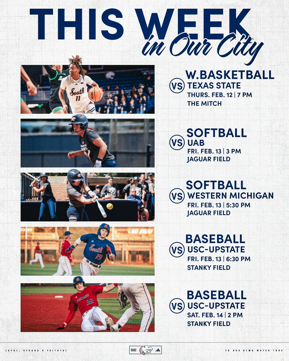 SouthAlabama's tweet image. Busy week in #OurCity‼️