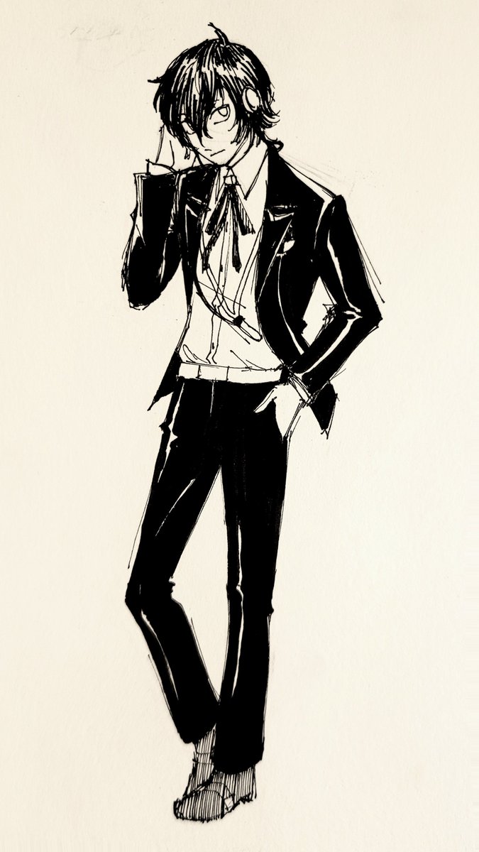 SEAGLASSOSPREY's tweet photo. extra makoto ... ive never drawn him b4 . still #sickly https://t.co/QqMGyvMAGA