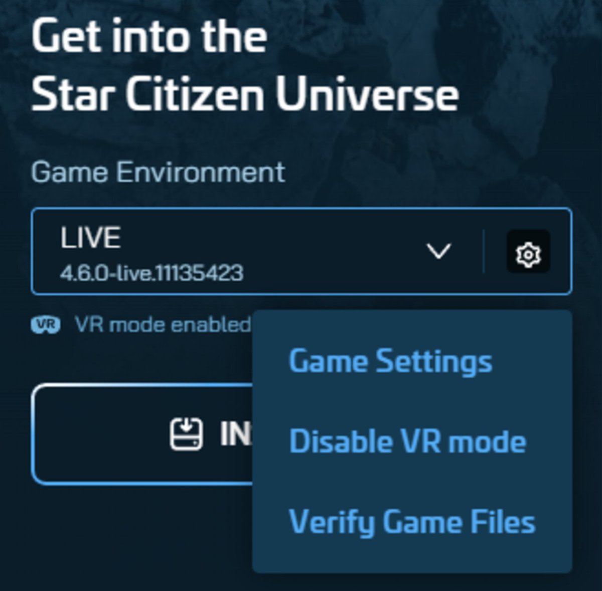 TheRubenSaurus's tweet photo. New RSI Launcher update is out, and they added a VR option in the settings to enable/disable the game to detect your VR setup.

#StarCitizen https://t.co/0lDKZXByyB